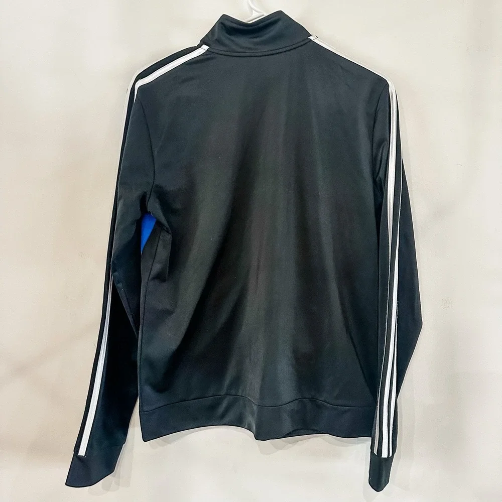 Adidas Boys XL 18/20‎ Full Zip Blue and Black Long Sleeve Track Jacket